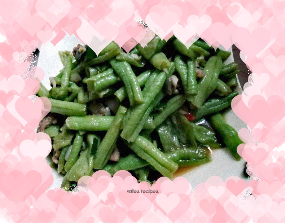 Stir-fried Beans with Sliced Pork