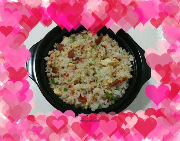 Colorful Bacon Fried Rice