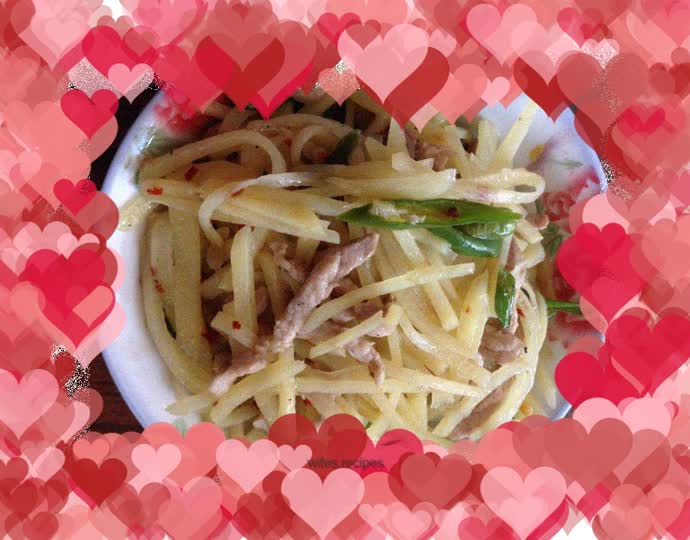 Vinegar potato shreds