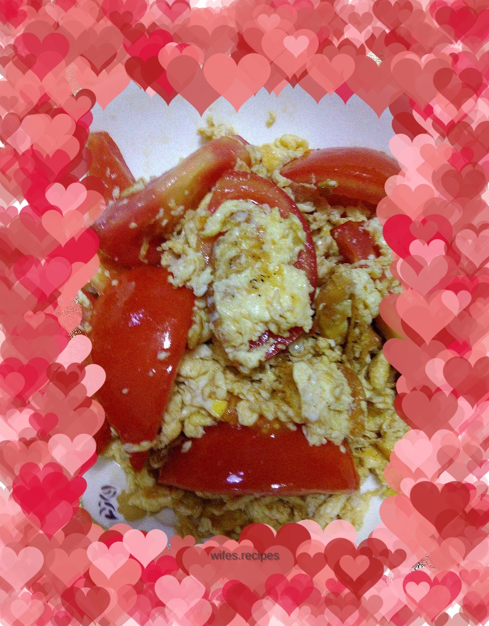 Tomato scrambled eggs