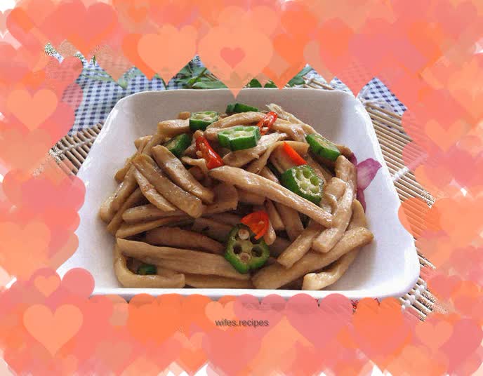 Shredded King Oyster Mushroom in Oyster Sauce