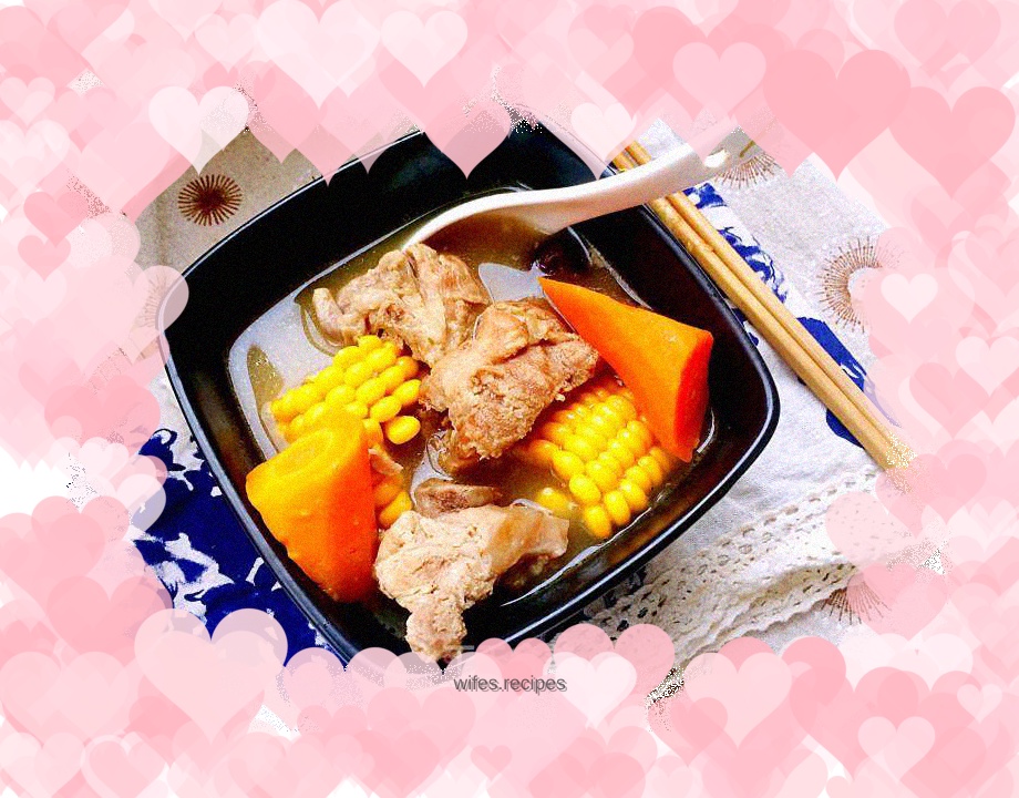 Carrot, Corn and Pork Bone Soup