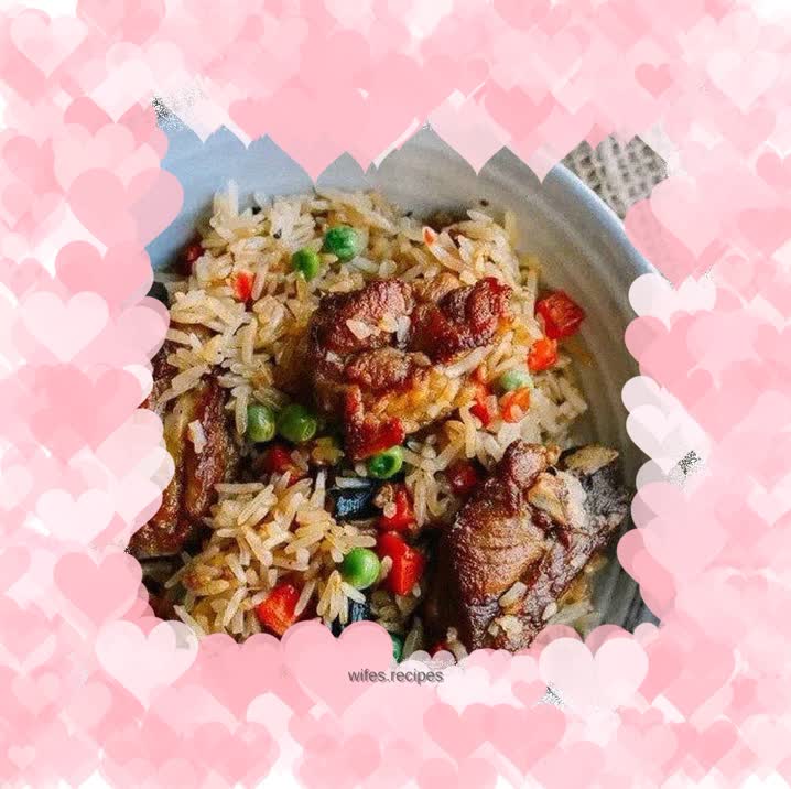 Braised pork ribs with rice