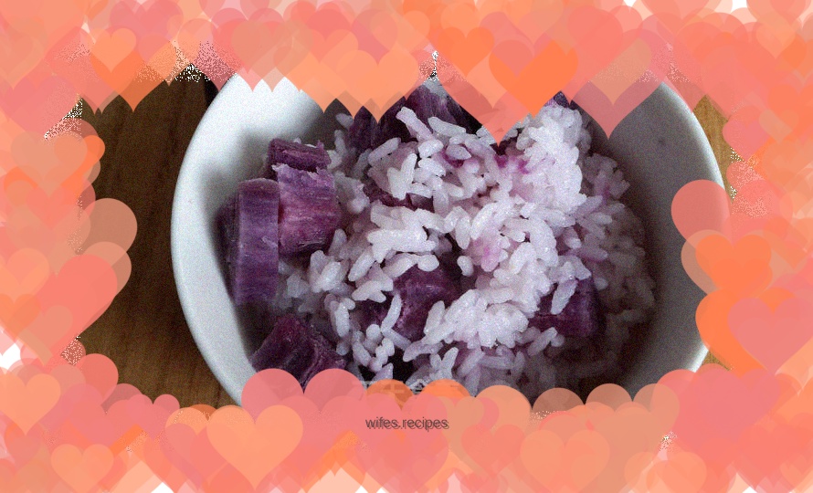 Purple sweet potato rice