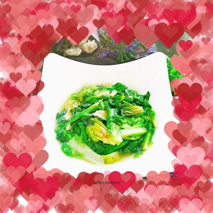 Vegetarian stir-fried lettuce