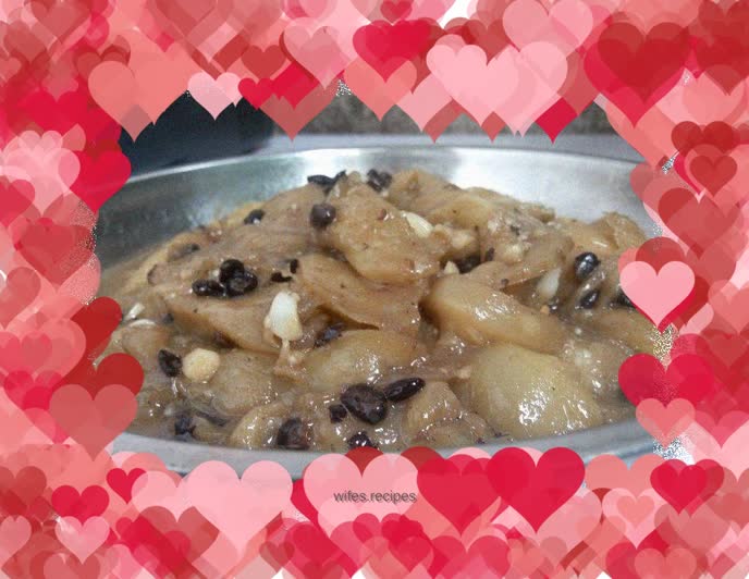 Black bean, eggplant and melon