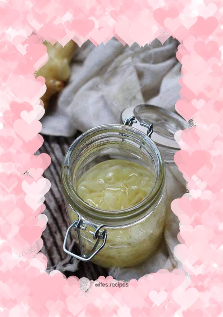 Crisp, tender and refreshing---sweet and sour ginger