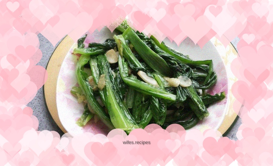 Vegetarian stir-fried lettuce