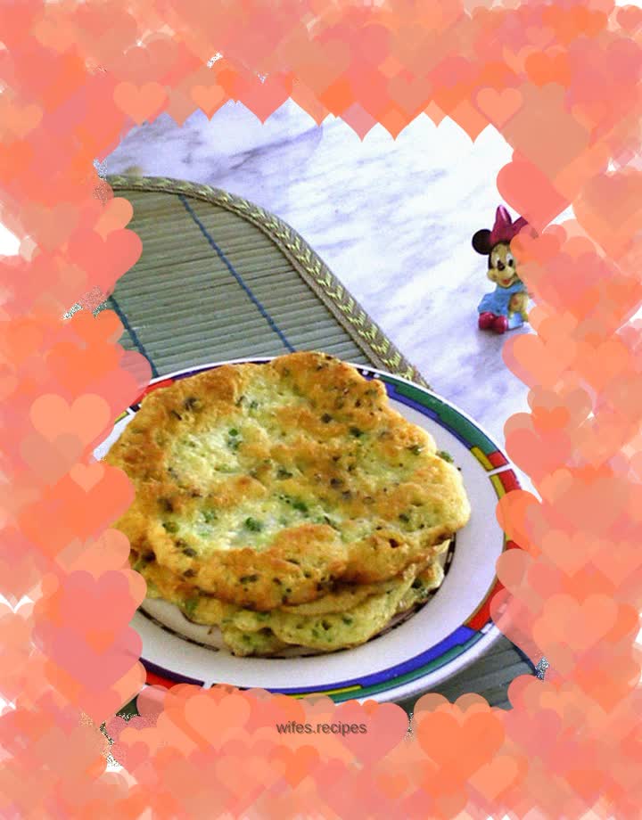 Scallion-flavored tofu egg cake