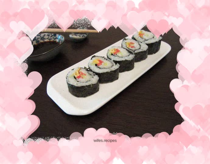 Super lazy rice - refreshing sushi