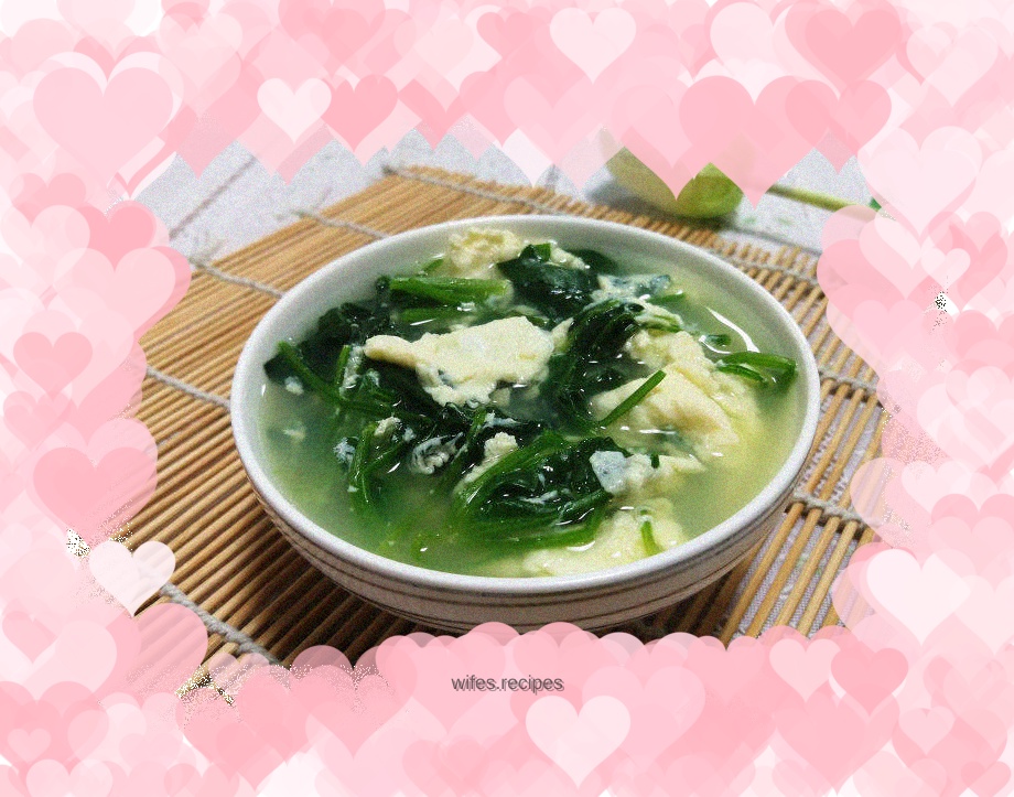 Spinach and egg soup