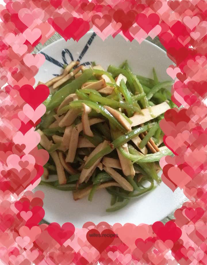 Dried tofu and chili shreds