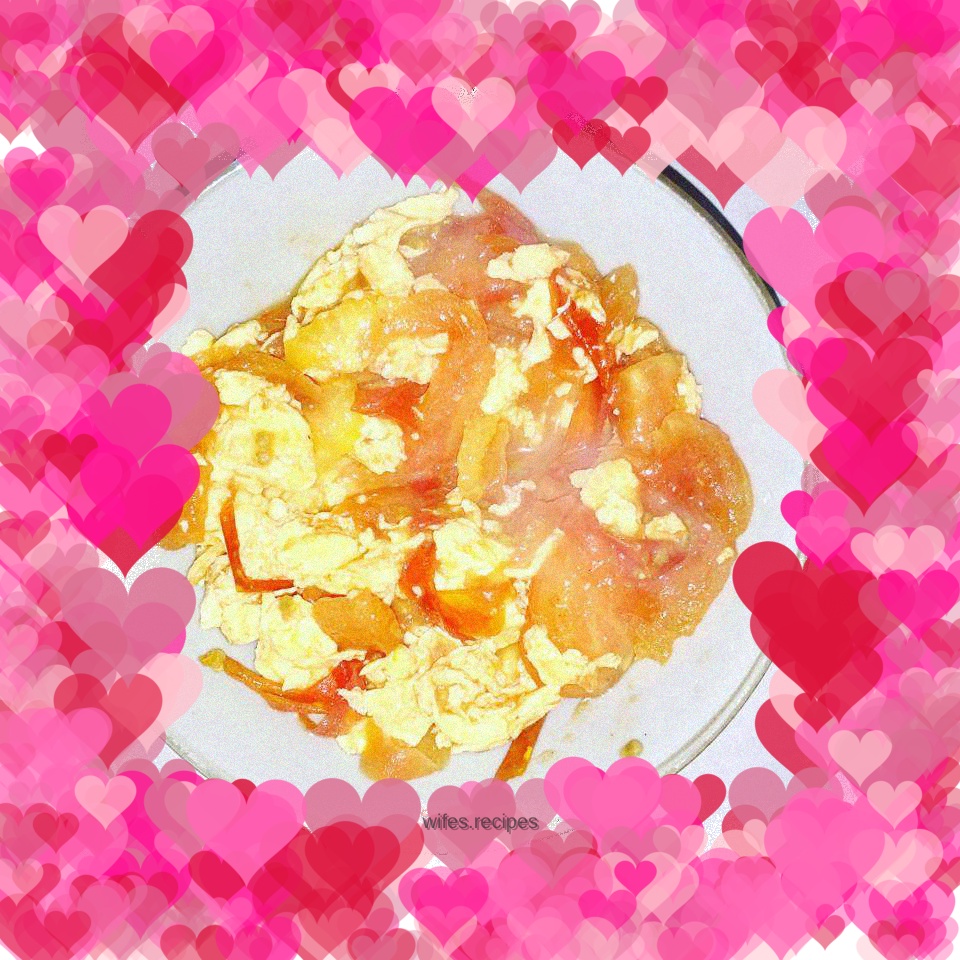 Tomato scrambled eggs
