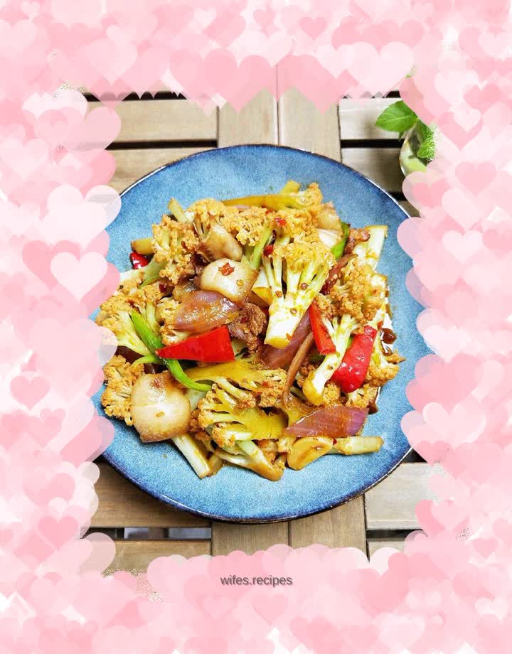 Stir-fried cauliflower