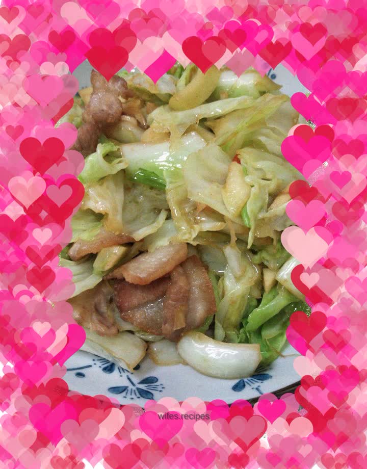 Hand-shredded cabbage