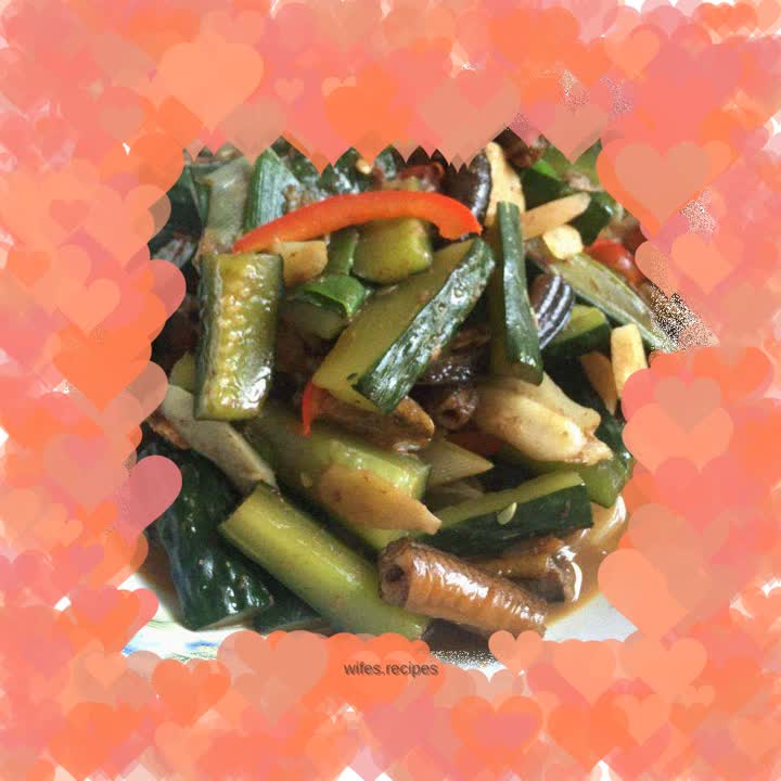 Grilled eel with cucumber