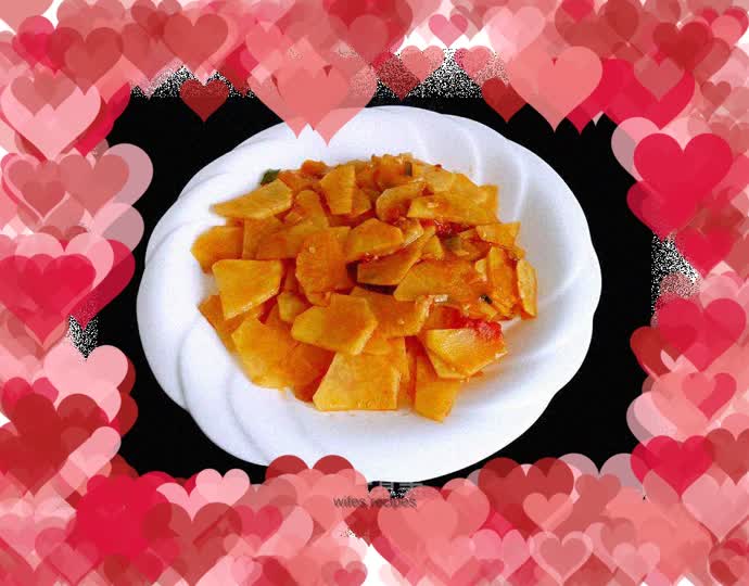 【Northeast】Fried potato slices with tomatoes