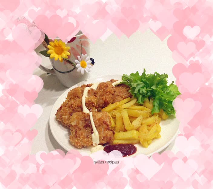 Fish and chips ~ a popular fast food snack in North America