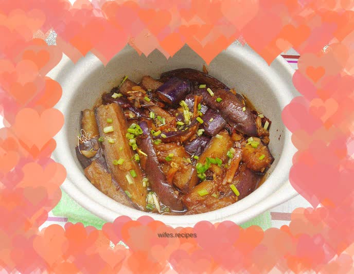 Salted fish and eggplant stew