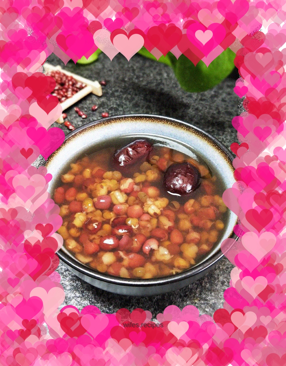 Red bean and mung bean soup