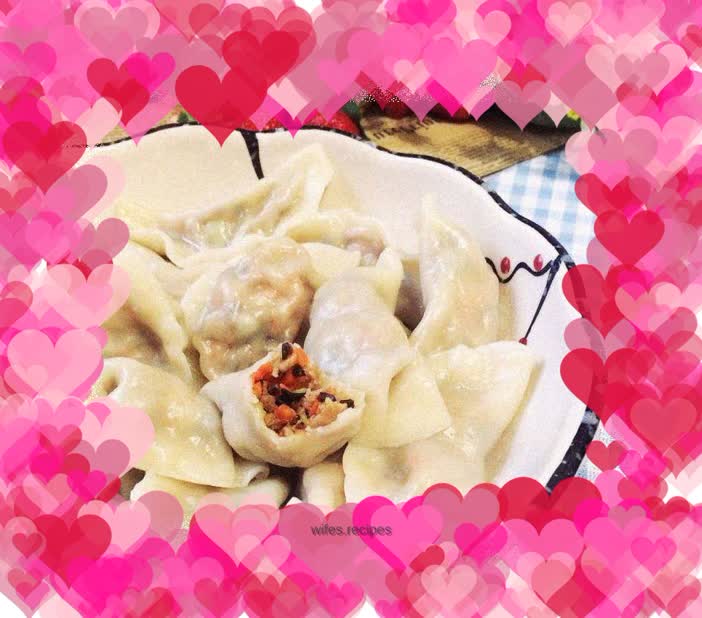 Carrot, Pork and Three Fresh Dumplings