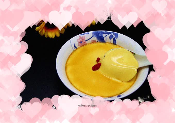 Jelly-like springy steamed eggs