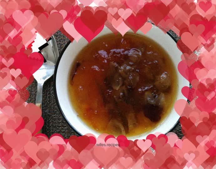 Peach gum soup