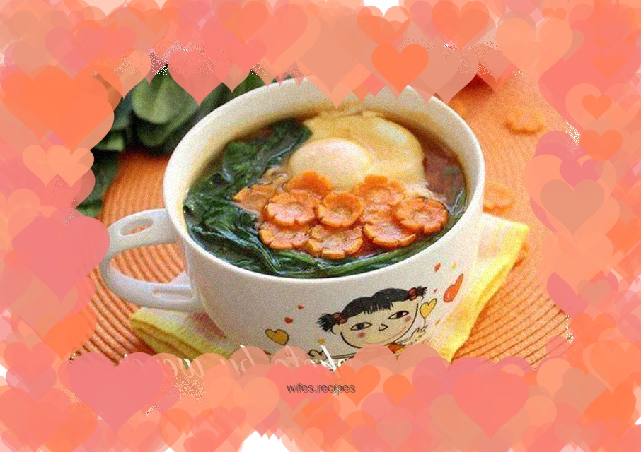 Nutritious hot noodle soup