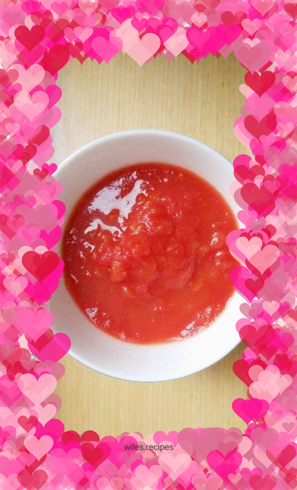 Summer condiment—sweet and sour tomato sauce
