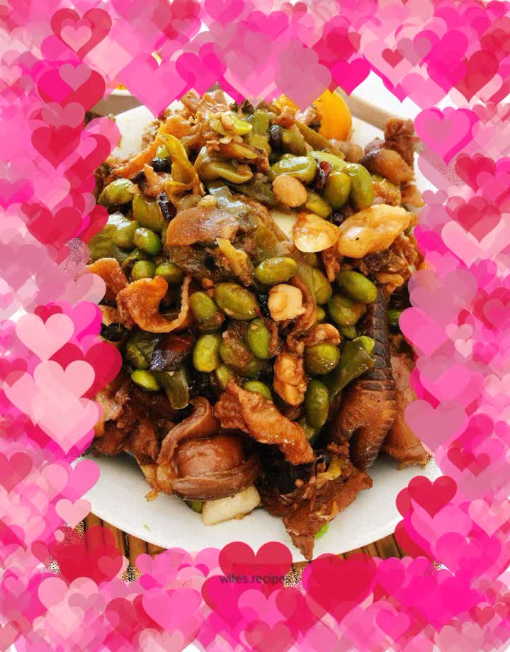 Chicken shaved edamame