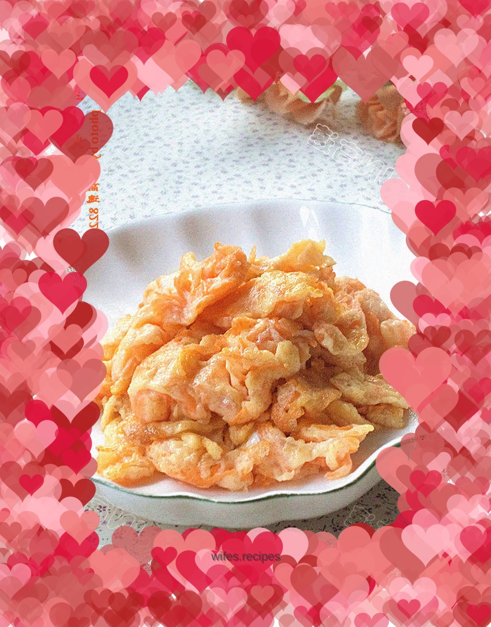 Scrambled eggs with carrots