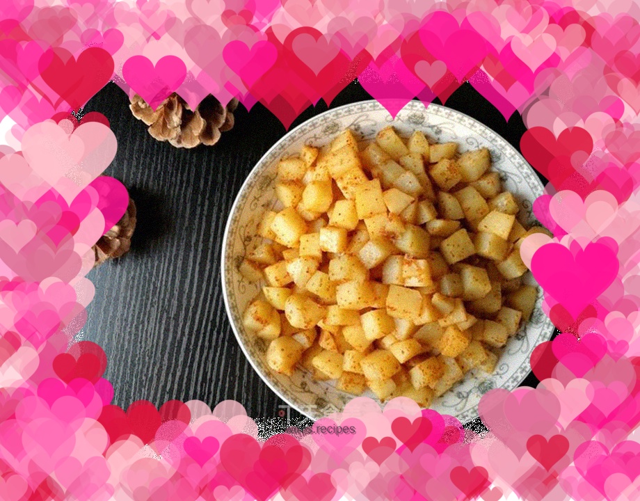 Cumin spicy diced potatoes