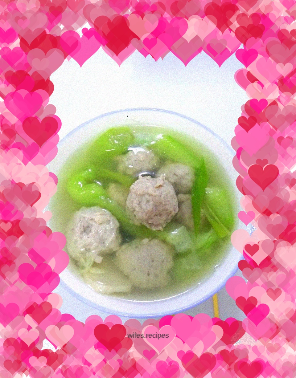 Loofah and Meatball Soup