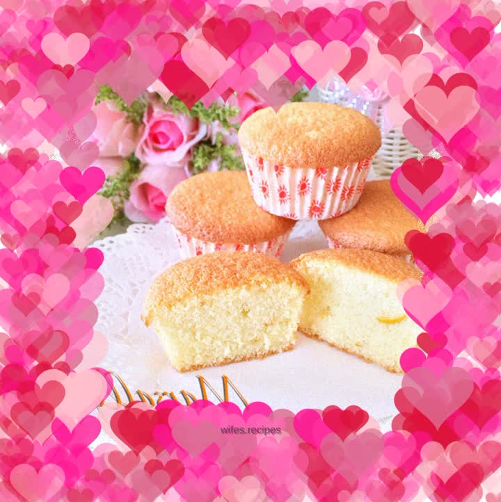 Orange Sponge Cake Cup