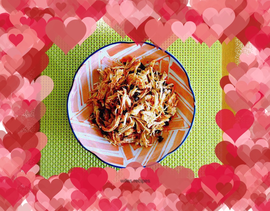 Spicy shredded chicken