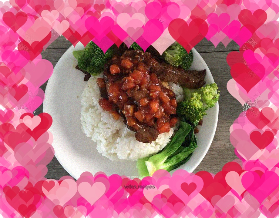 Braised beef rice bowl