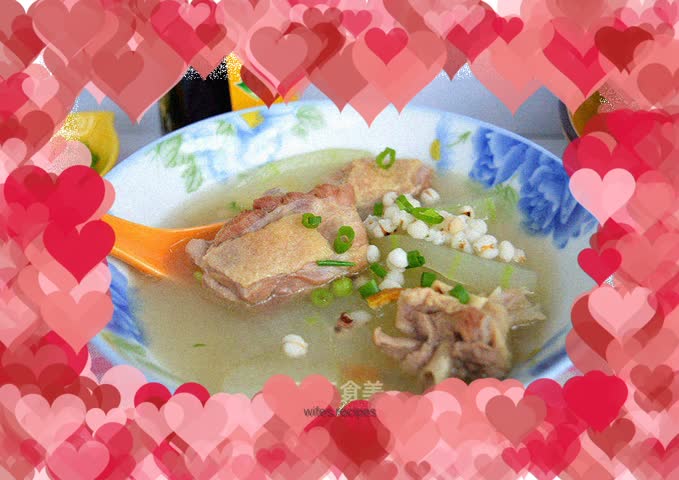 Winter Melon, Barley and Duck Soup