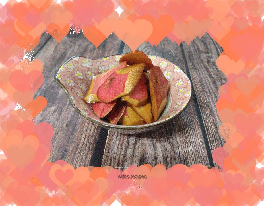 Radish skin with soy sauce and vinegar