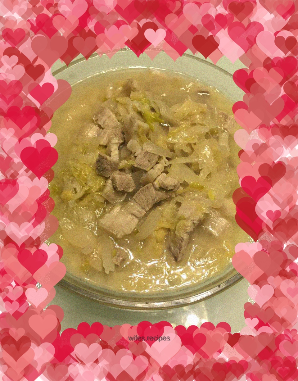 Sauerkraut with white meat