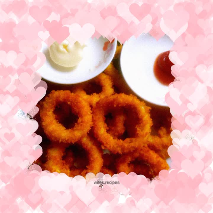 Fried squid rings
