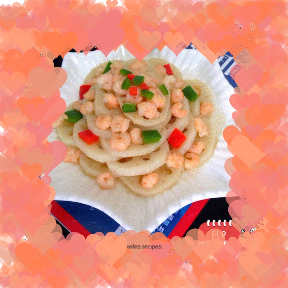 Lotus root and river shrimp