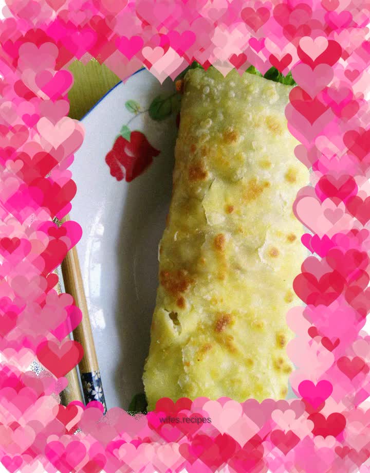 Crispy Egg Filled Cake