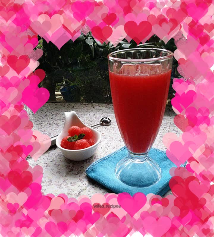 Chilled watermelon juice