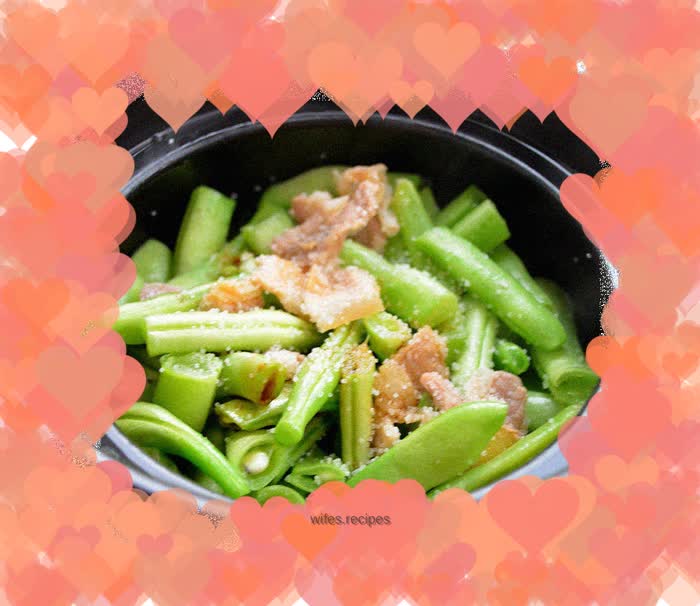 Waterless version of braised beans