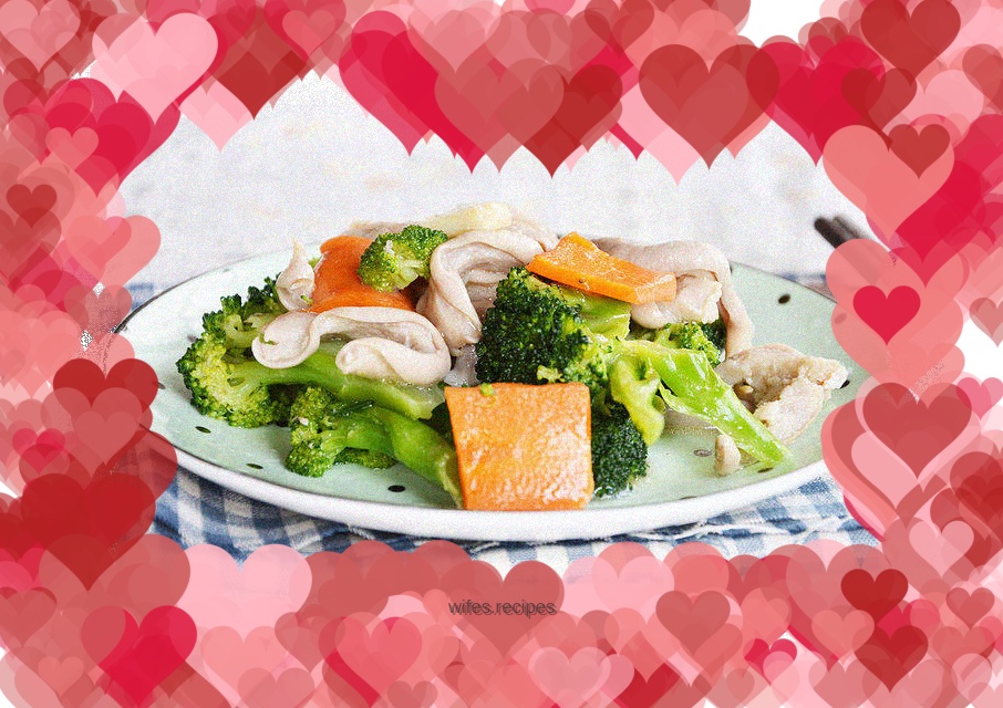 Stir-fried pork belly with broccoli