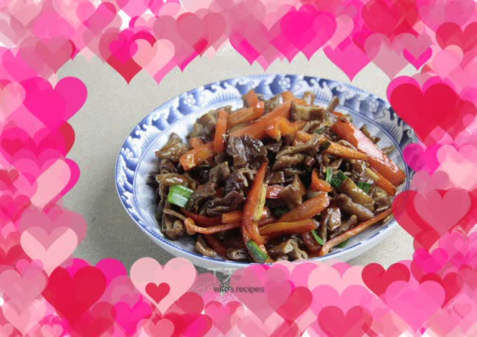 Stir-fried pork sausage