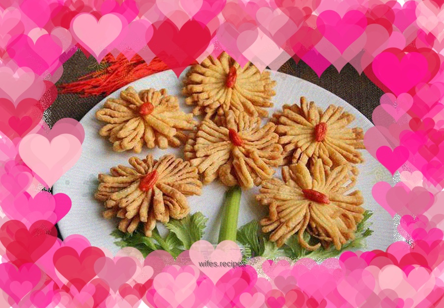 Chrysanthemum rice dumplings