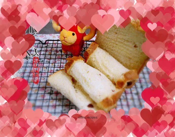 Cranberry Custard Toast Bread