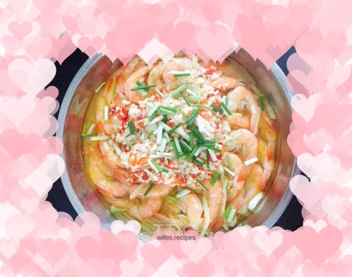 Steamed Shrimp with Garlic Sauce