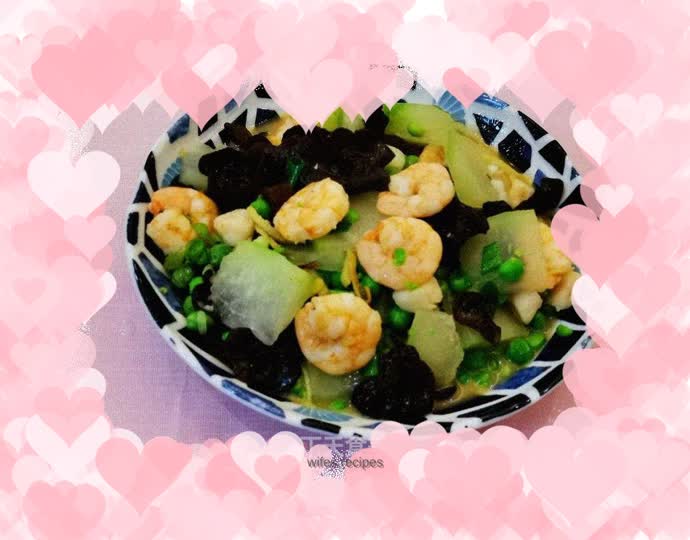 Grilled Winter Melon with Shrimp and Scallops